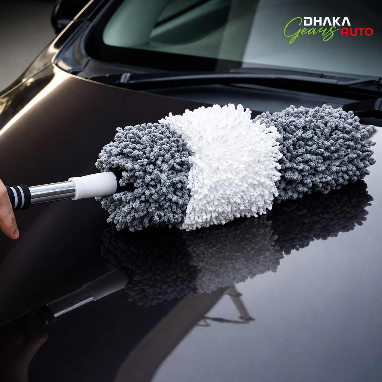 Car Microfiber Round Duster – Perfect Car Duster for Interior & Exterior