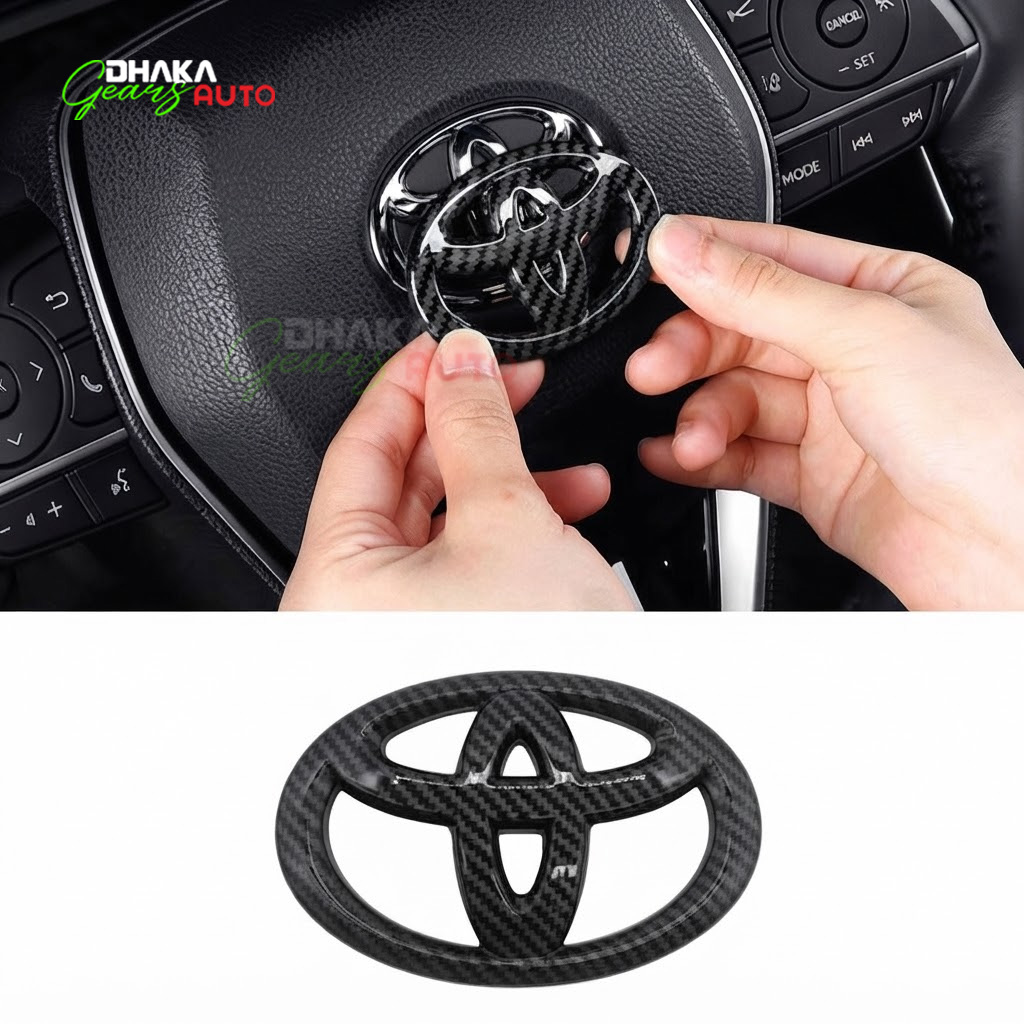 Toyota Car Wheel Steering Logo – Carbon Fiber Designs for Your Vehicle