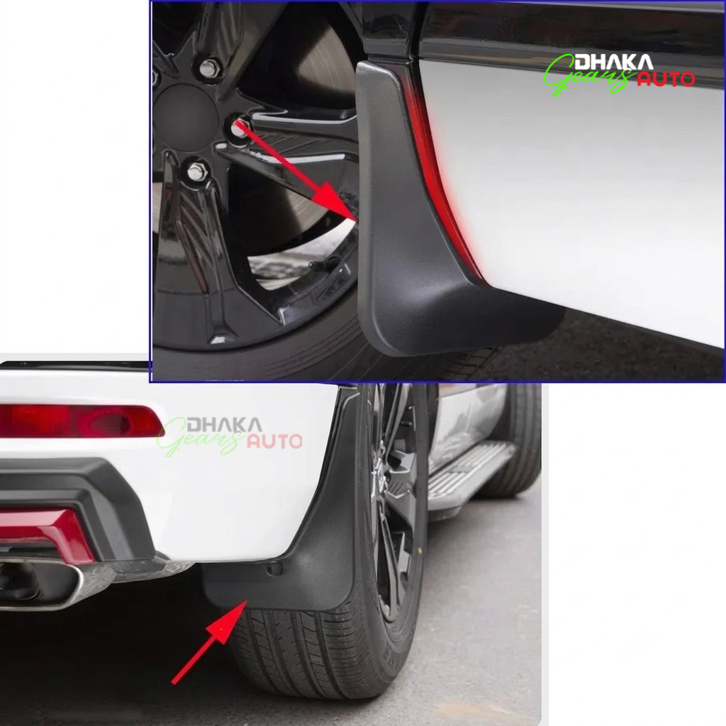 Universal Car Mud Guards – Flexible And Durable Mud Flaps for All Sedan Cars 4 pcs Set