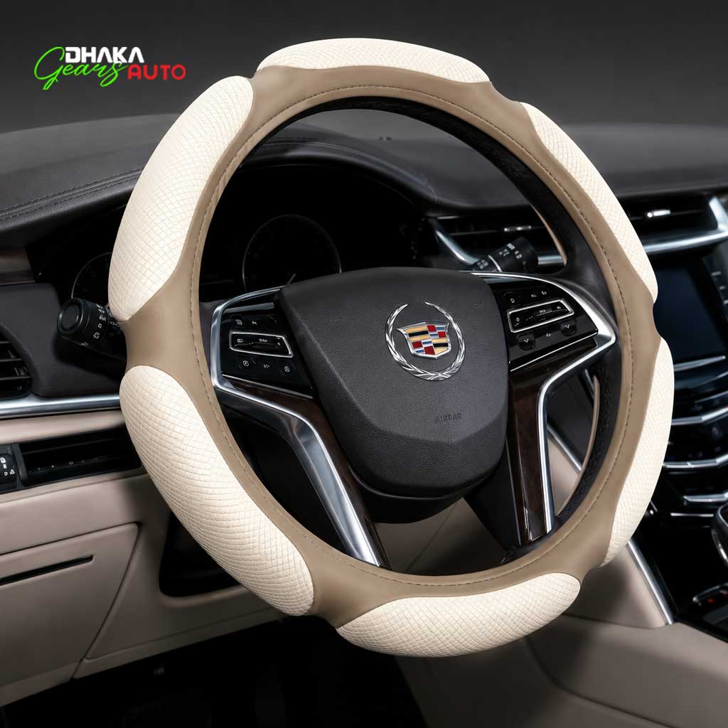 Premium Car Steering Wheel Cover with 3D Massage Grip – Warm, Comfortable And Non-Slip Model - S05