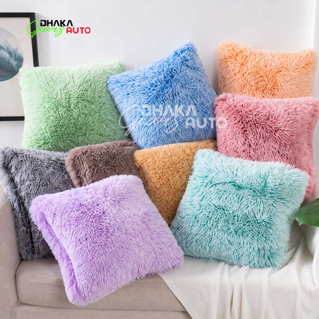 Car Soft Plush Pillow 2pcs – Soft, Stylish and Travel-Friendly