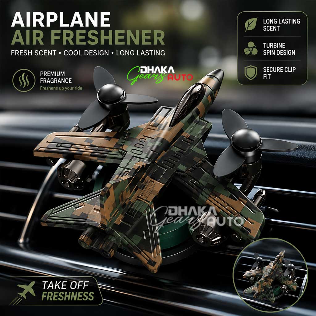 Fighter Jet Plane Design Car AC Vent Clip Perfume with Natural Fragrance