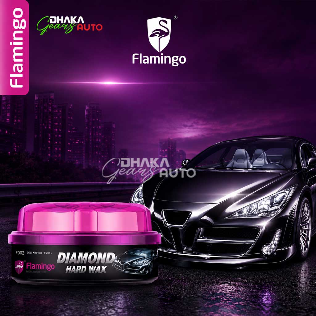 Flamingo Diamond Hard Wax 200g – Premium Car Polish, Carnauba Wax Paint Protection, High Gloss Car Wax